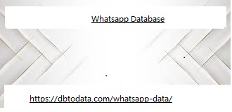 Whatsapp Database